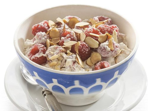 Smorrebrod Granola with Yogurt or Honey and Fresh Fruits