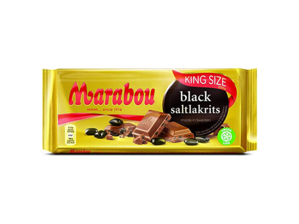 Smorrebrod Marabou Black Saltlakrits 250gr